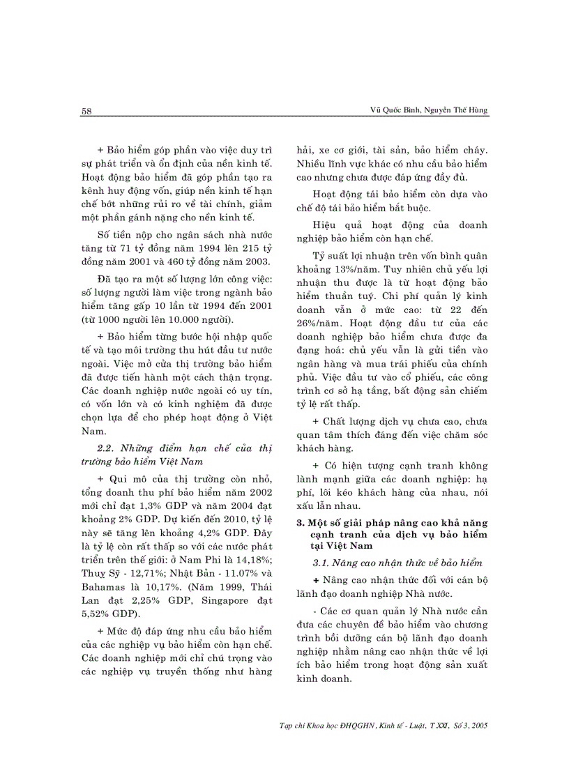 image for page Khả năng Cạnh tranh của Dịch vụ bảo hiểm tại Việt nam thực trạng và giải pháp