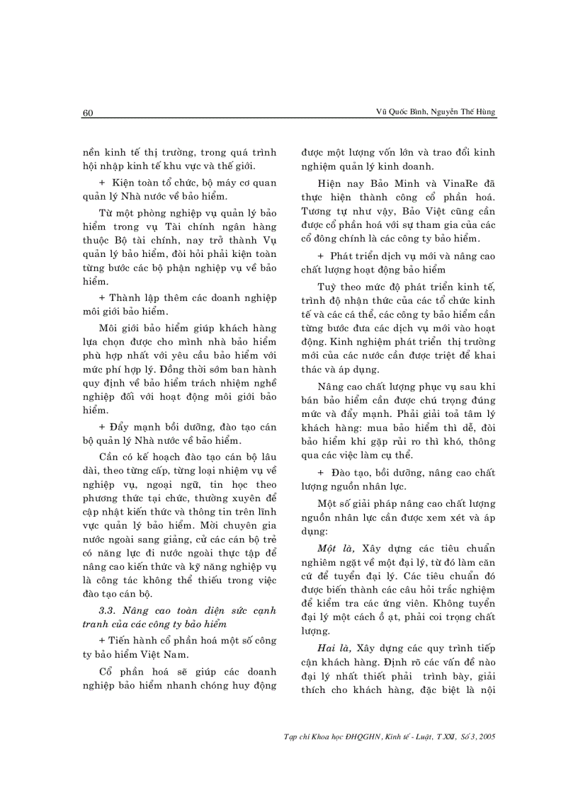 image for page Khả năng Cạnh tranh của Dịch vụ bảo hiểm tại Việt nam thực trạng và giải pháp