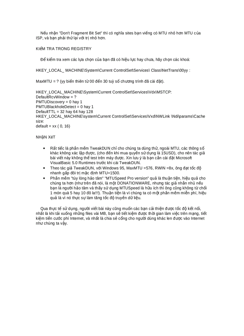 image for page Ấn định tốc độ truyền tải dữ liệu tối ưu