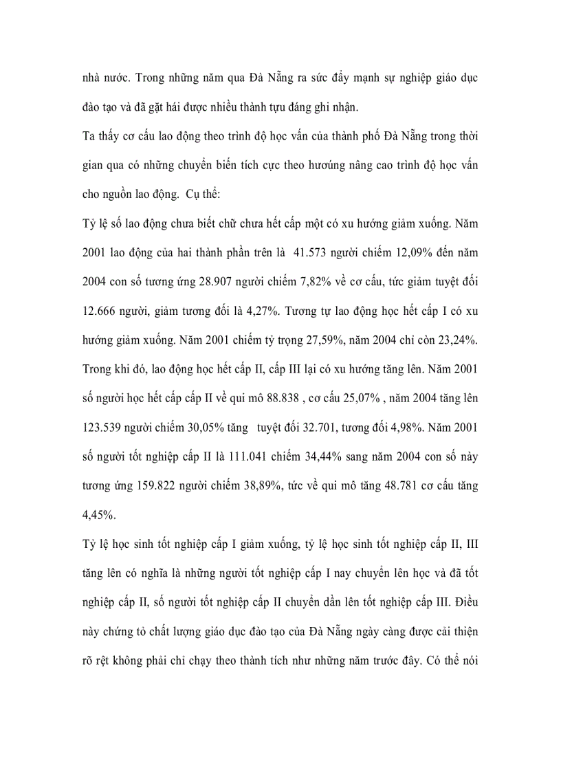 image for page Dân số sự phân bố dân cư Chuyển dịch cơ cấu lao động kinh tế tại Đà Nẵng