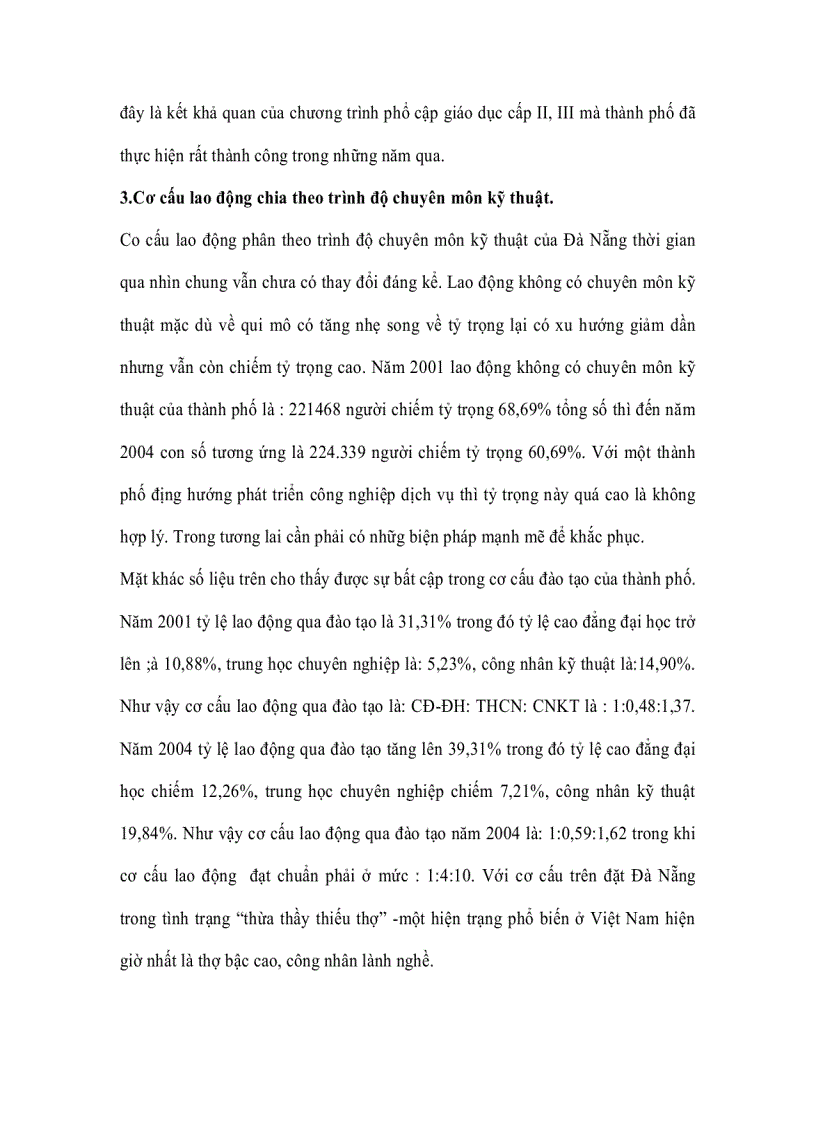 image for page Dân số sự phân bố dân cư Chuyển dịch cơ cấu lao động kinh tế tại Đà Nẵng