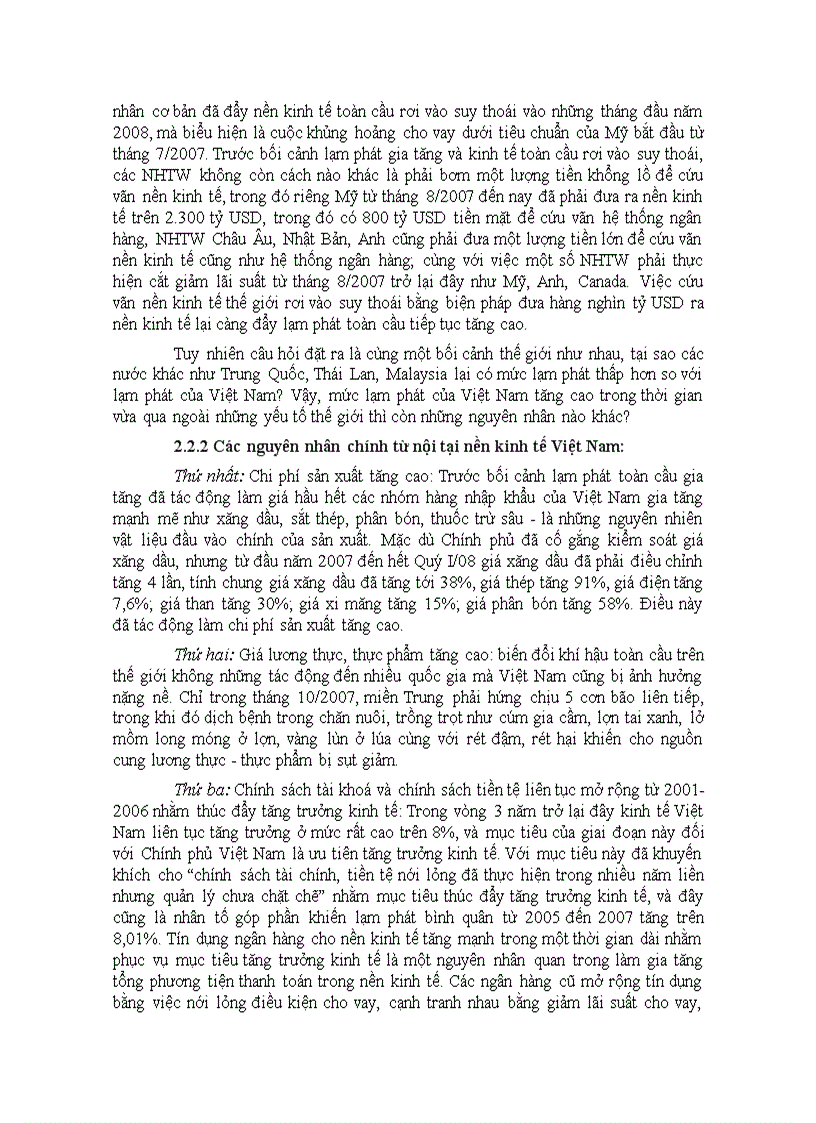 image for page Tiểu luận lạm phát và tăng trưởng