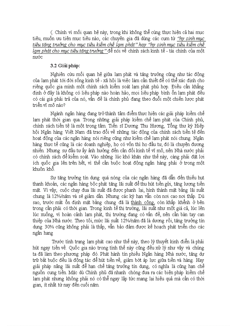 image for page Tiểu luận lạm phát và tăng trưởng