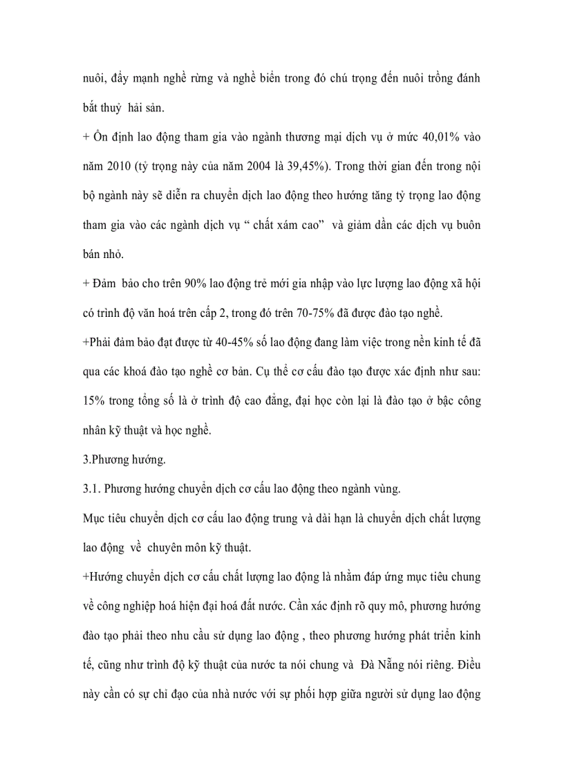 image for page Đánh giá chung về tình hình chuyển dịch cơ cấu lao động trên địa bàn Thành Phố Đà Nẵng