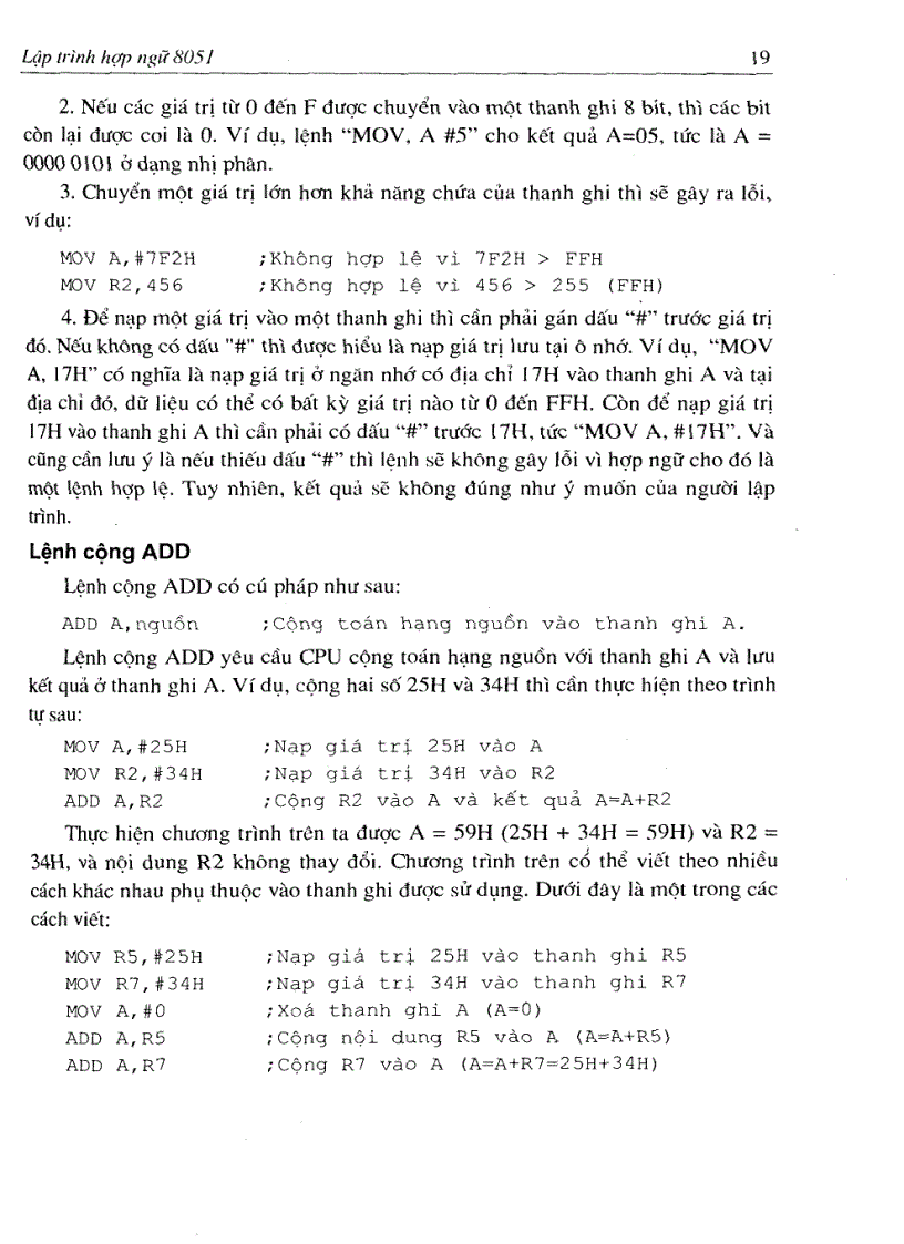 image for page Cấu trúc và lập trình Họ vi điều khiển 8051