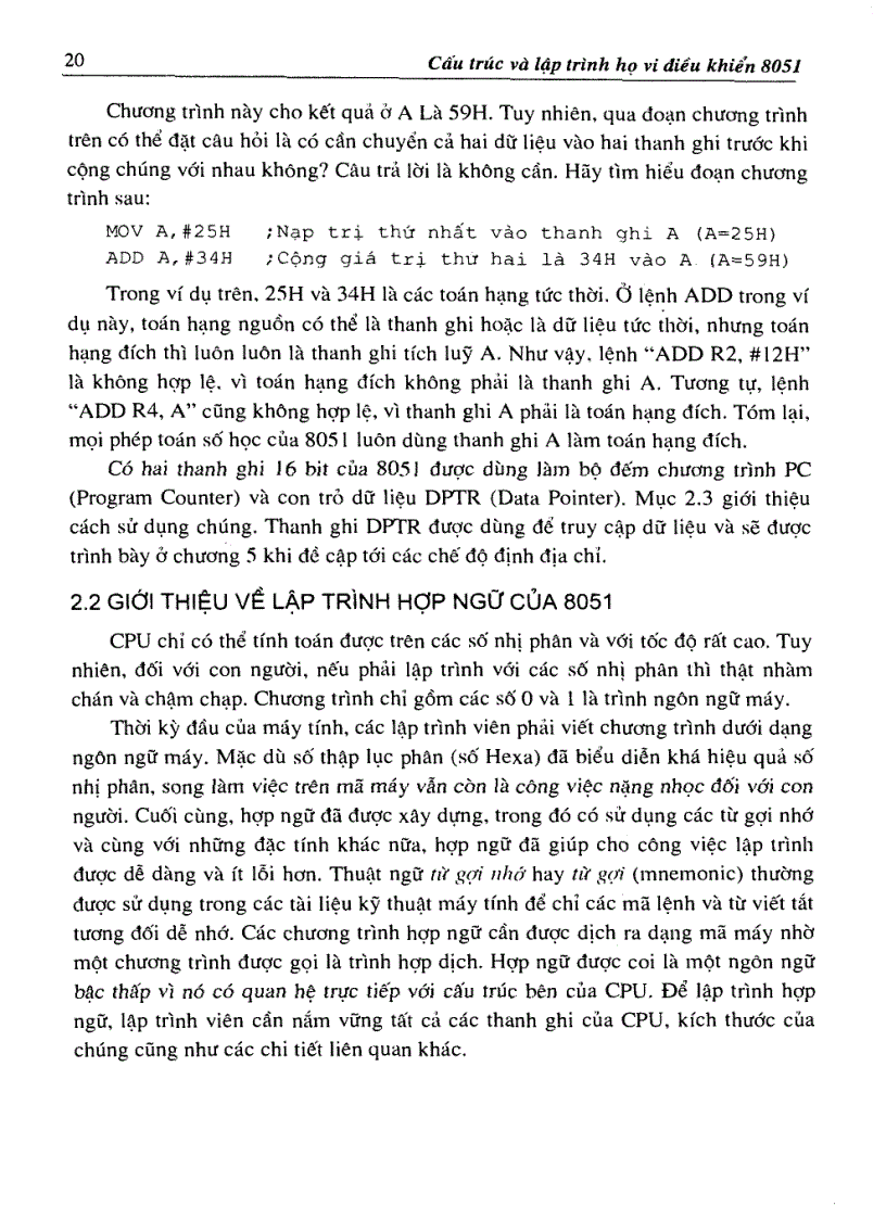 image for page Cấu trúc và lập trình Họ vi điều khiển 8051