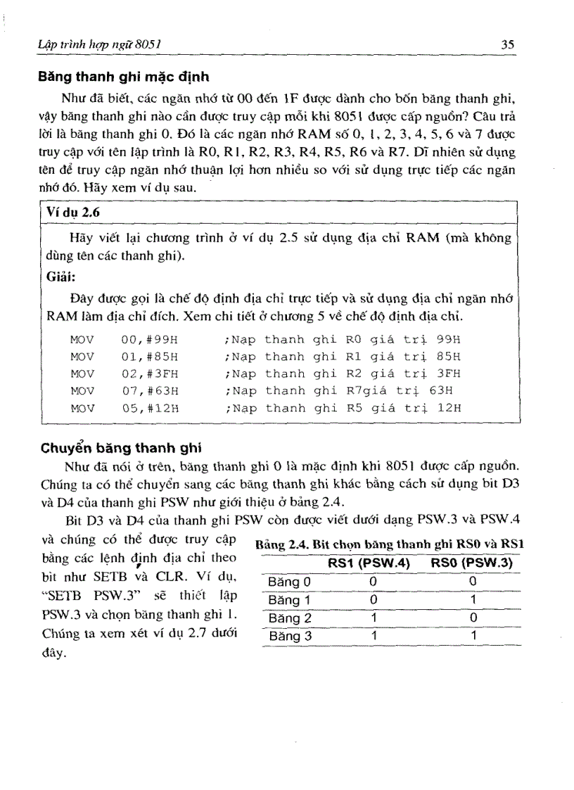 image for page Cấu trúc và lập trình Họ vi điều khiển 8051