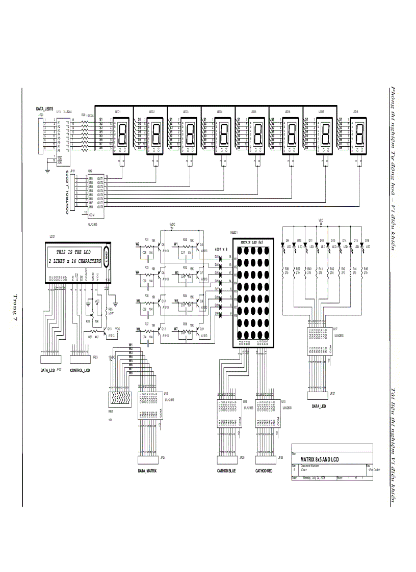 image for page Tổng quan về kit thí nghiệm vi điều khiển μp8951