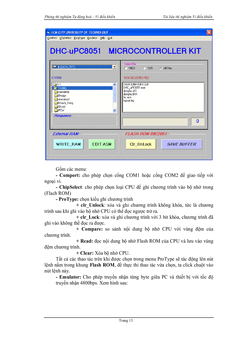 image for page Tổng quan về kit thí nghiệm vi điều khiển μp8951
