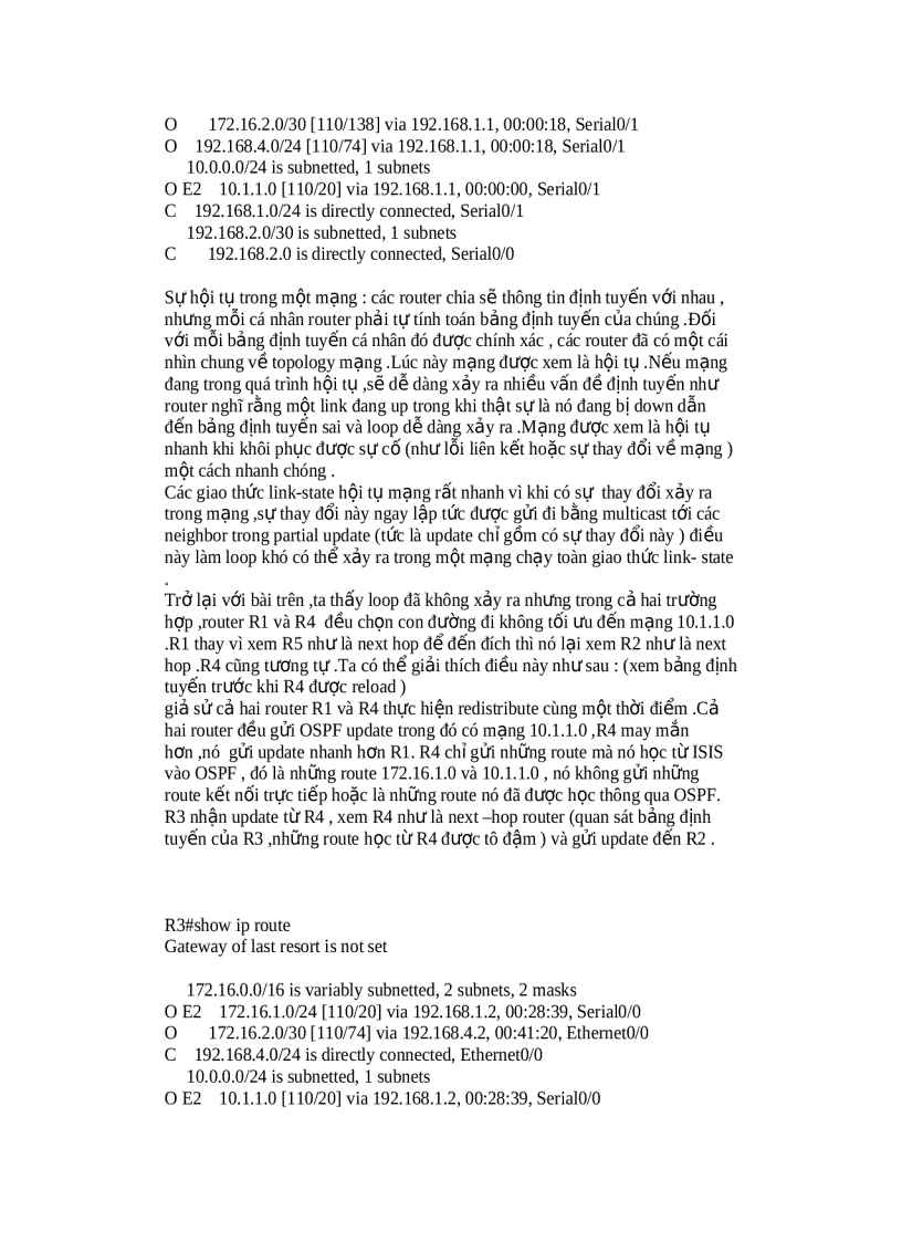 image for page Redistribute giữa ISIS và OSPF