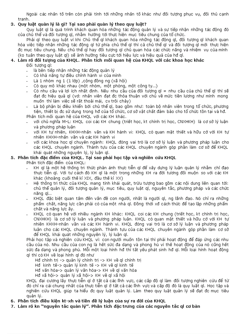 image for page Đề cương Quản lý