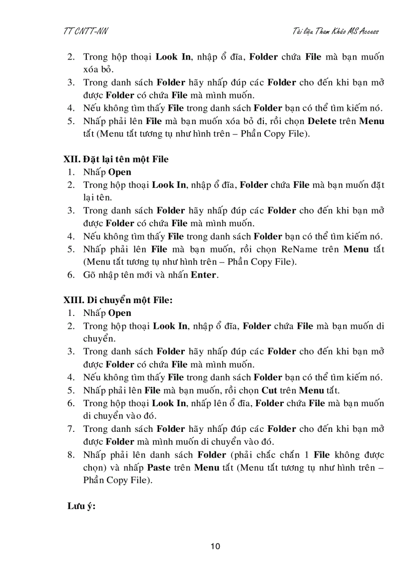 image for page Giáo trình Microsoft access