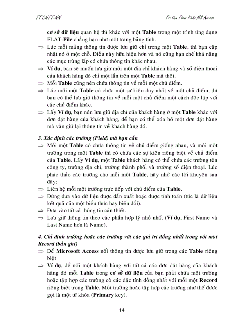 image for page Giáo trình Microsoft access