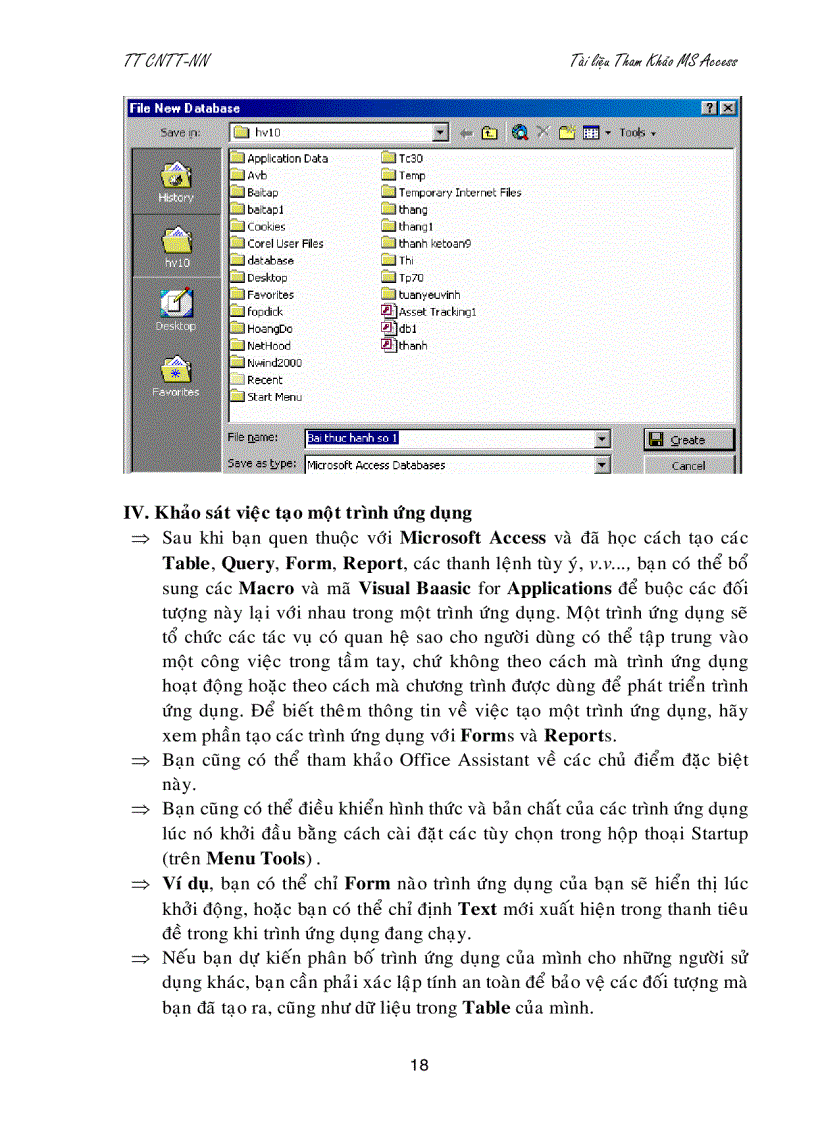 image for page Giáo trình Microsoft access