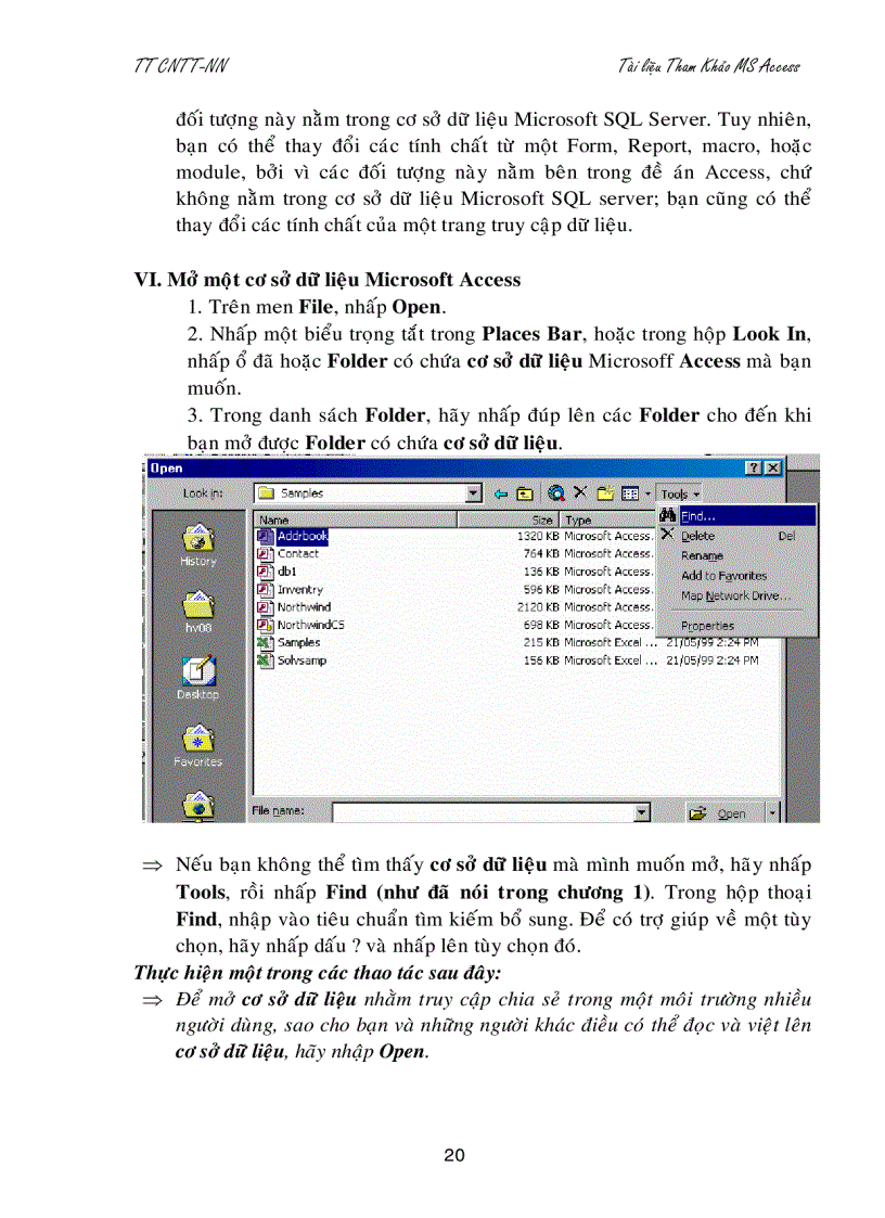 image for page Giáo trình Microsoft access