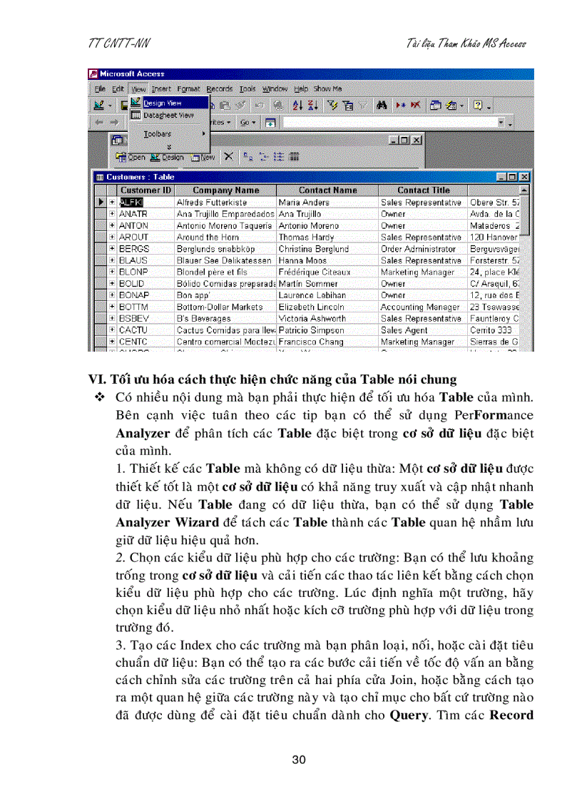 image for page Giáo trình Microsoft access