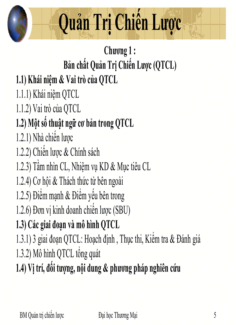 image for page Quản trị chiến lước 11 phần