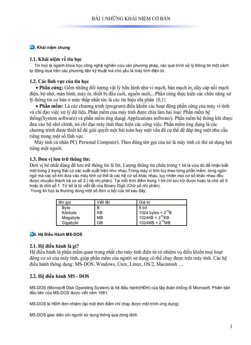 image for page Giáo trình tin học căn bản