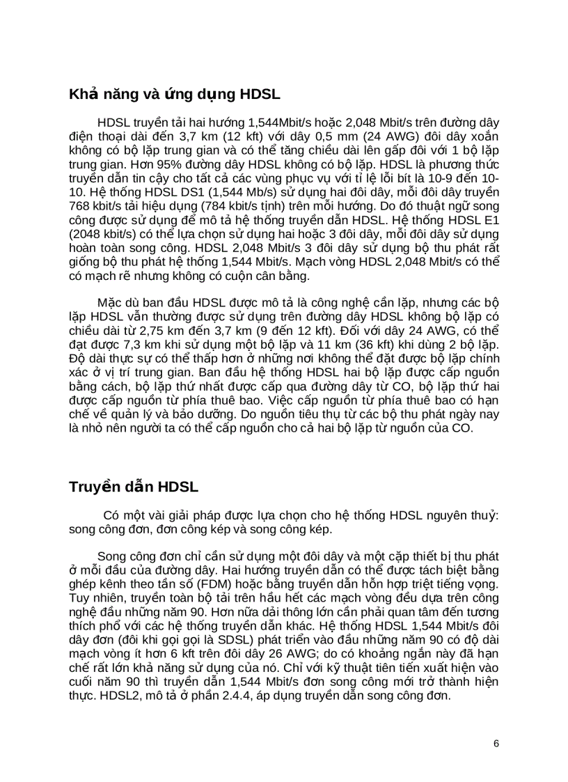 image for page Giới thiệu chung về công nghệ truy nhập VDSL HDSL SHDSL