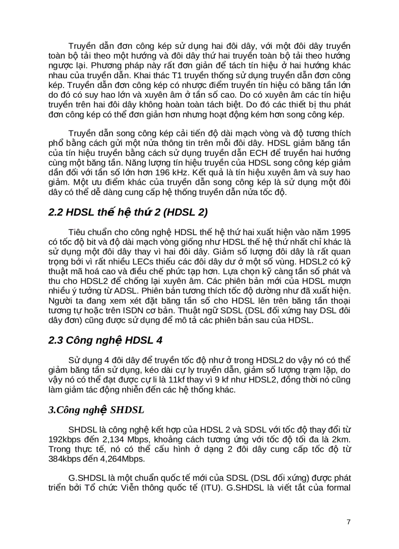 image for page Giới thiệu chung về công nghệ truy nhập VDSL HDSL SHDSL