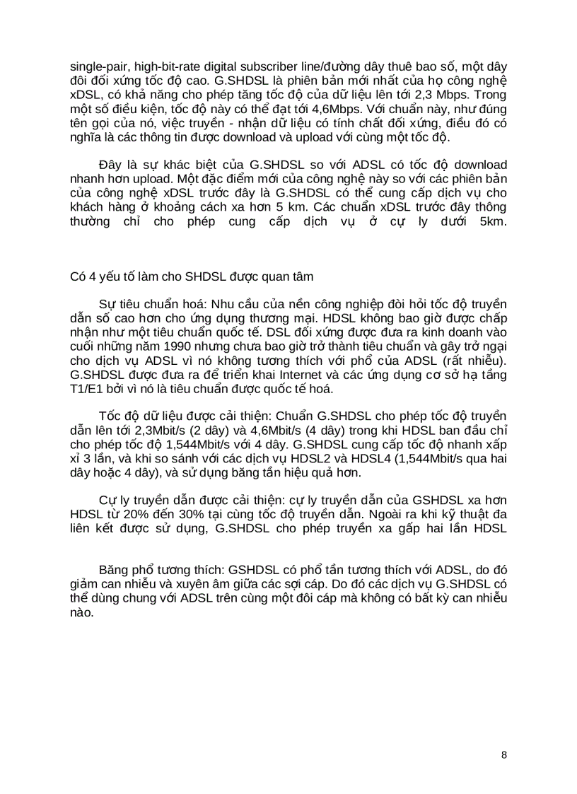 image for page Giới thiệu chung về công nghệ truy nhập VDSL HDSL SHDSL