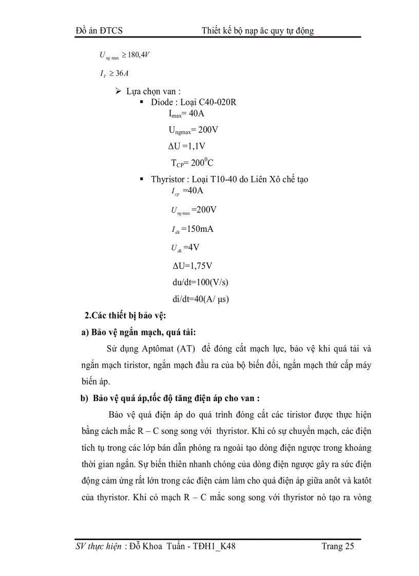 image for page Thiết kế bộ nạp ắc quy tự động ổn dòng và ổn áp