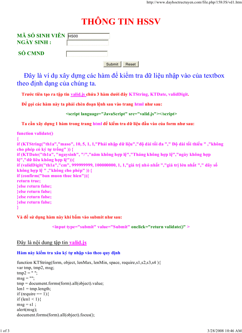 image for page Bài tập lập trình web