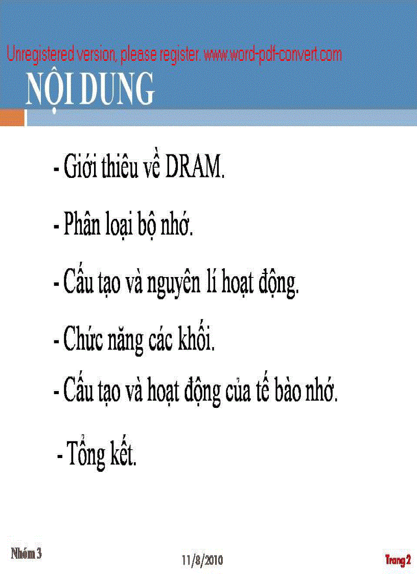 image for page Báo cáo về hệ thống số Tìm hiểu về DRAM