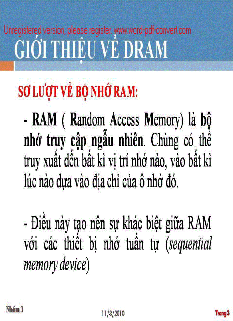 image for page Báo cáo về hệ thống số Tìm hiểu về DRAM