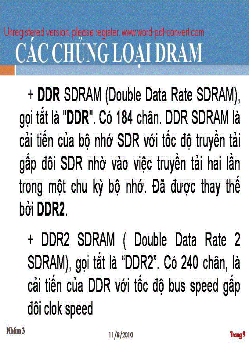 image for page Báo cáo về hệ thống số Tìm hiểu về DRAM