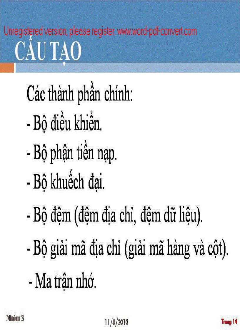 image for page Báo cáo về hệ thống số Tìm hiểu về DRAM