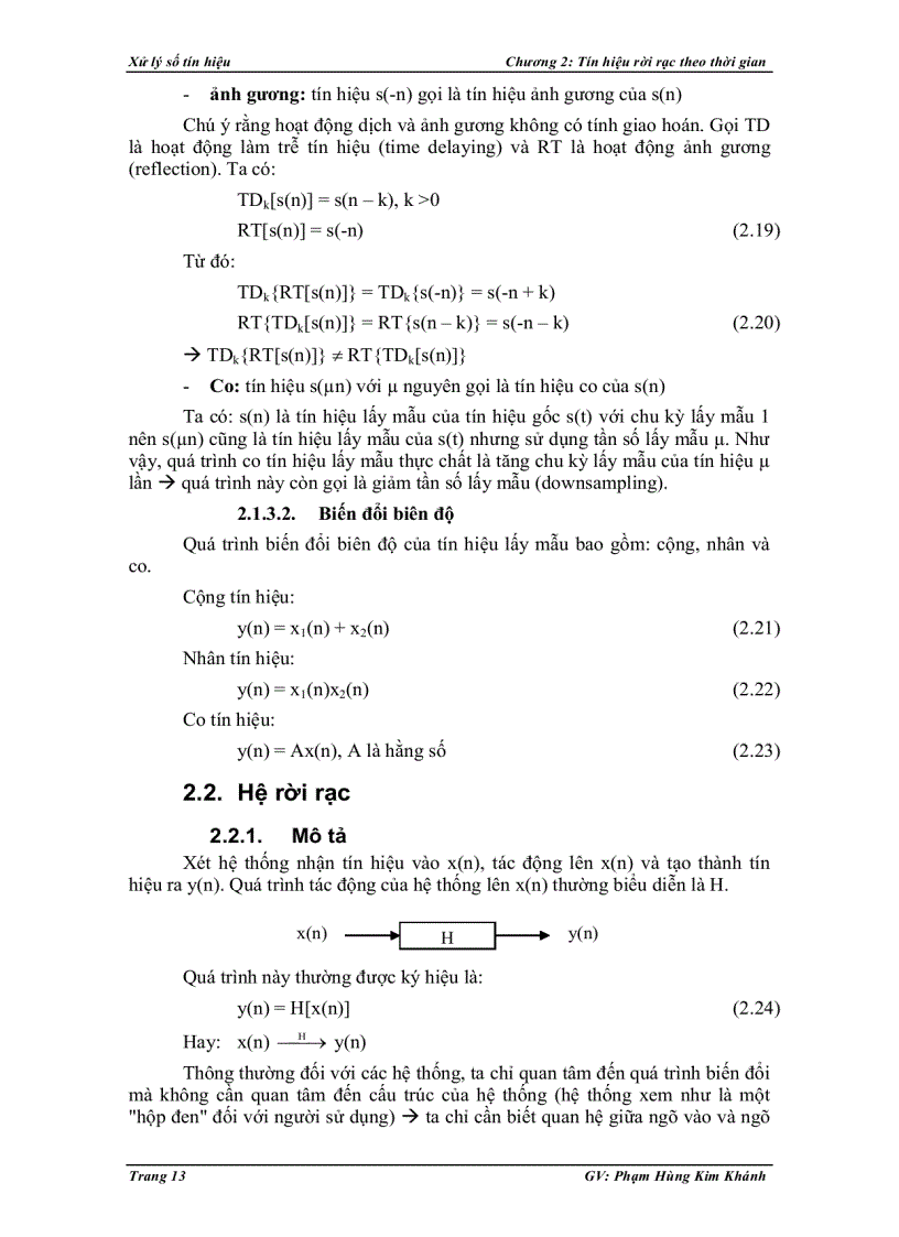 image for page Tín hiệu rời rạc theo thời gian