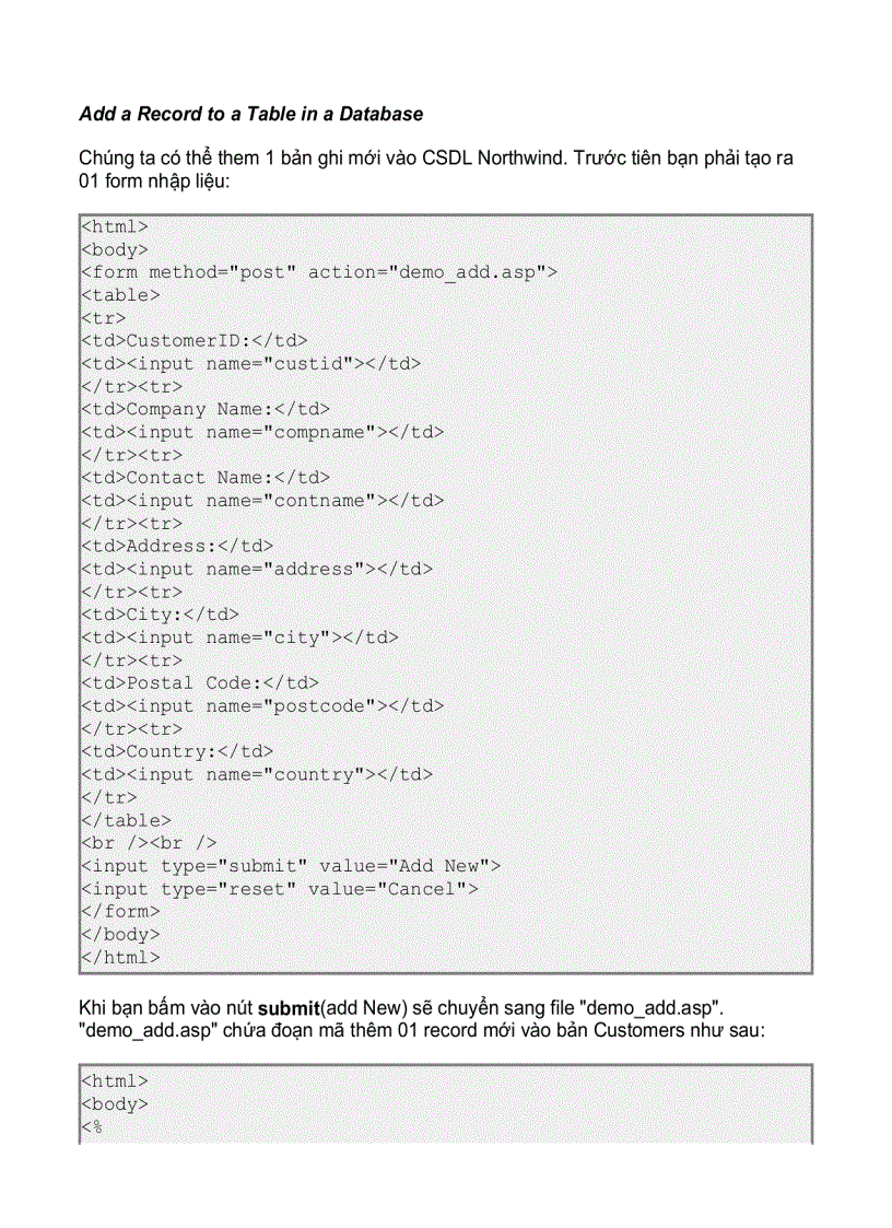 image for page Quản lí database