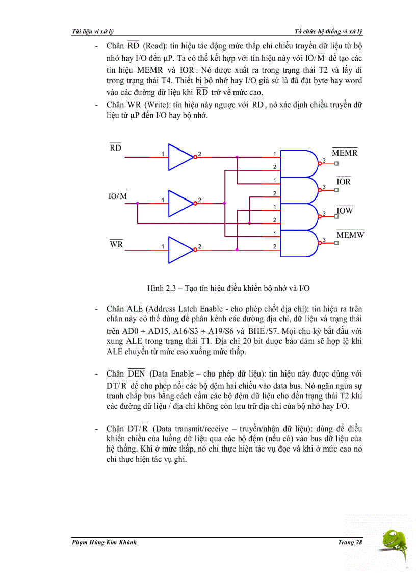 image for page Tổ chức hệ thống vi xử lý