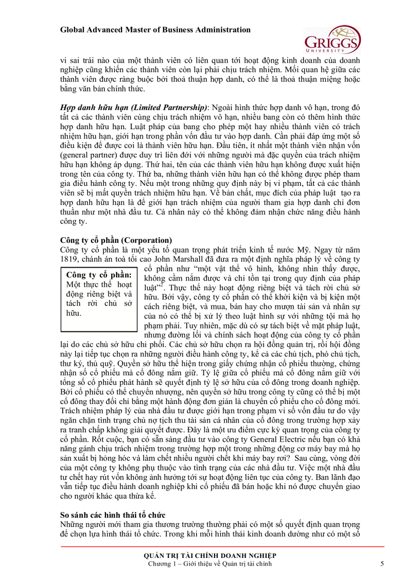 image for page Quản trị tài chính doanh nghiệp 1