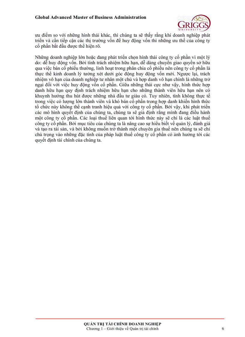 image for page Quản trị tài chính doanh nghiệp 1