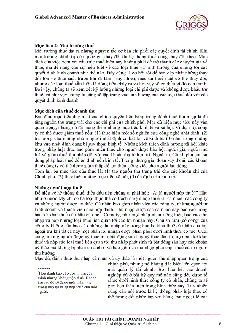 image for page Quản trị tài chính doanh nghiệp 1