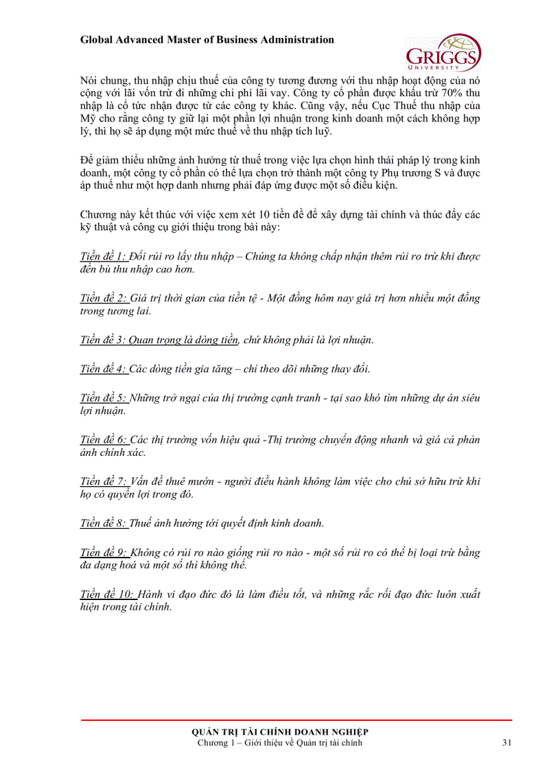 image for page Quản trị tài chính doanh nghiệp 1