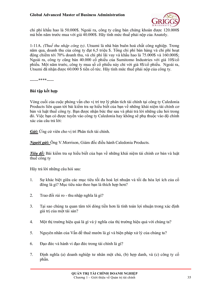 image for page Quản trị tài chính doanh nghiệp 1