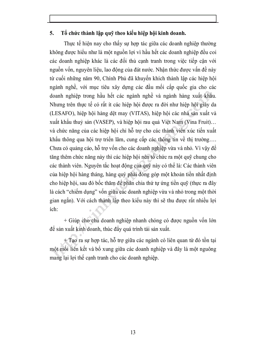 image for page Một số giải pháp huy động vốn nhằm thúc đẩy sự phát triển của các doanh nghiệp vừa và nhỏ ở việt nam trong giai đoạn tới 2001 2005