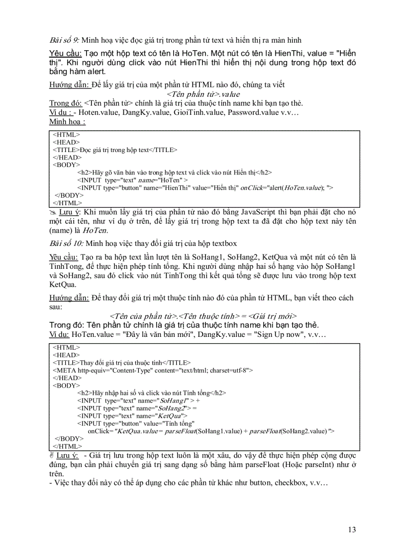 image for page Lập trình html