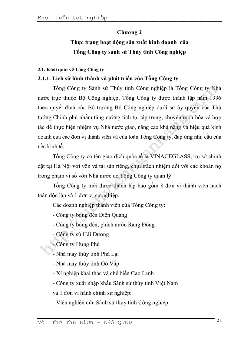 image for page Chiến lược kinh doanh của Tổng Công ty Sành sứ Thủy tinh Công nghiệp