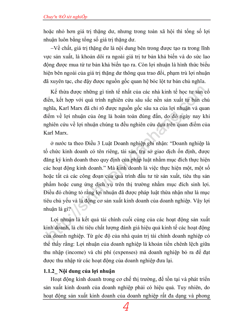 image for page Lợi nhuận và giải pháp gia tăng lợi nhuận tại Công ty Xây lắp Phát triển nhà số 1