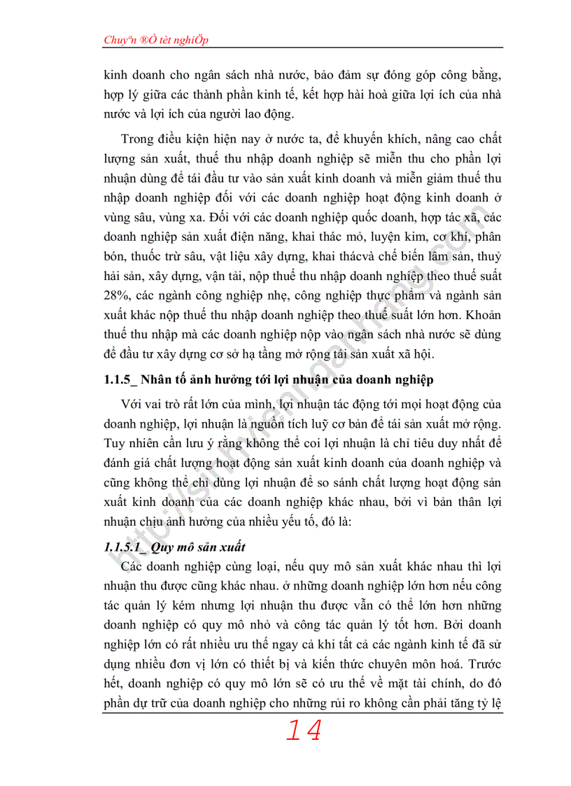 image for page Lợi nhuận và giải pháp gia tăng lợi nhuận tại Công ty Xây lắp Phát triển nhà số 1