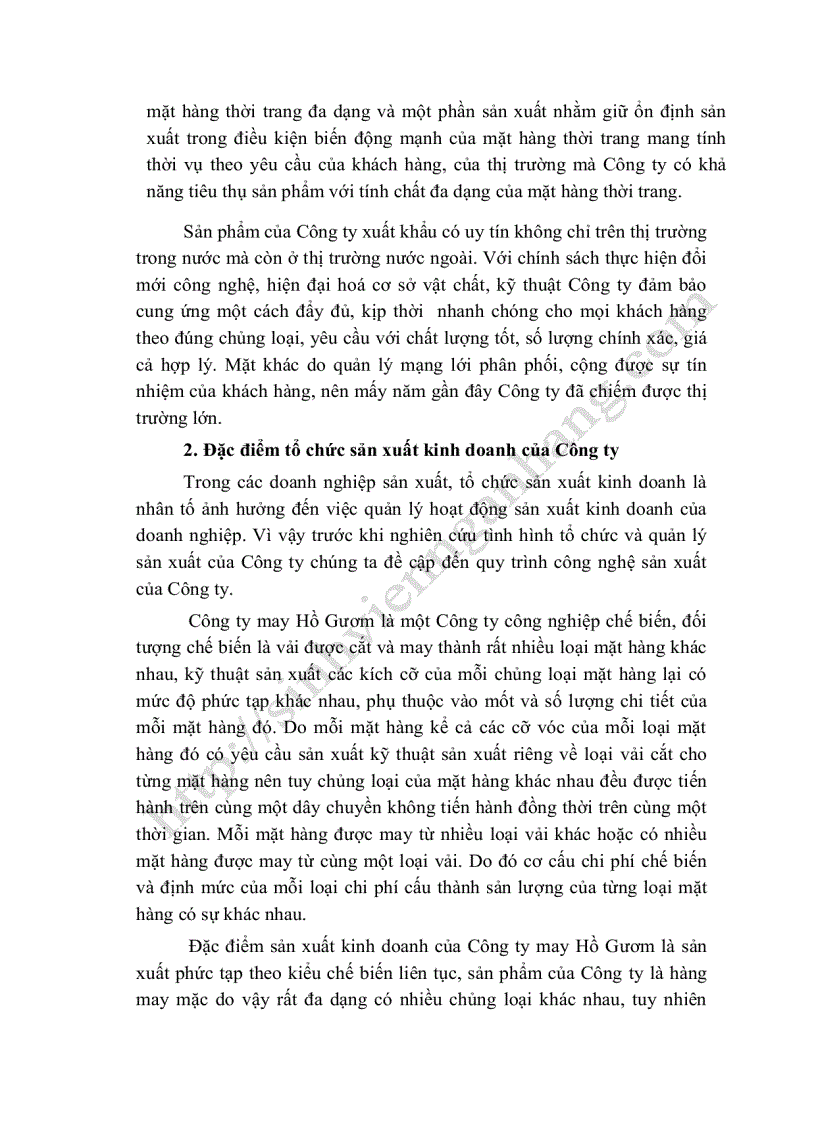 image for page Một số giải pháp nhằm nâng cao khả năng cạnh tranh của Công ty may Hồ Gươm