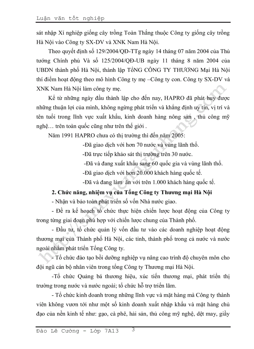 image for page Một số giải pháp hoàn thiện công tác lập chiến lược kinh doanh của Tổng công ty Thương mại Hà Nội từ nay đến 2010