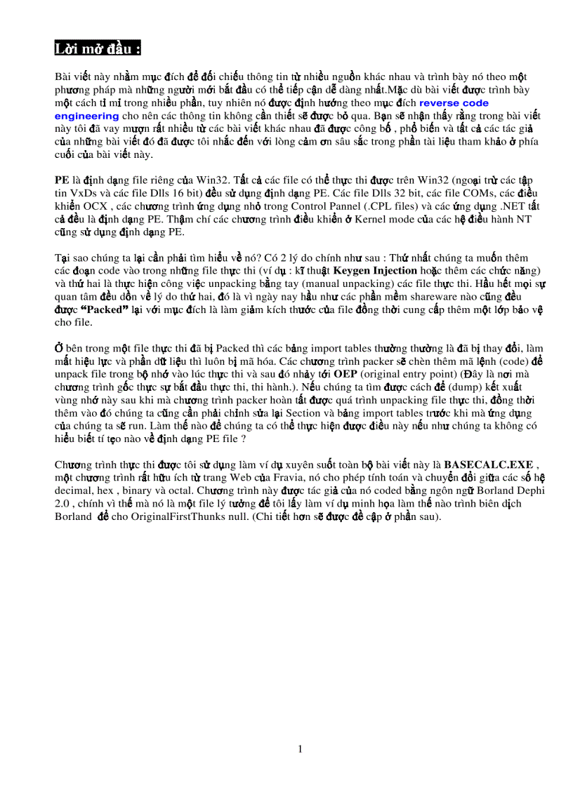 image for page Portable executable file format