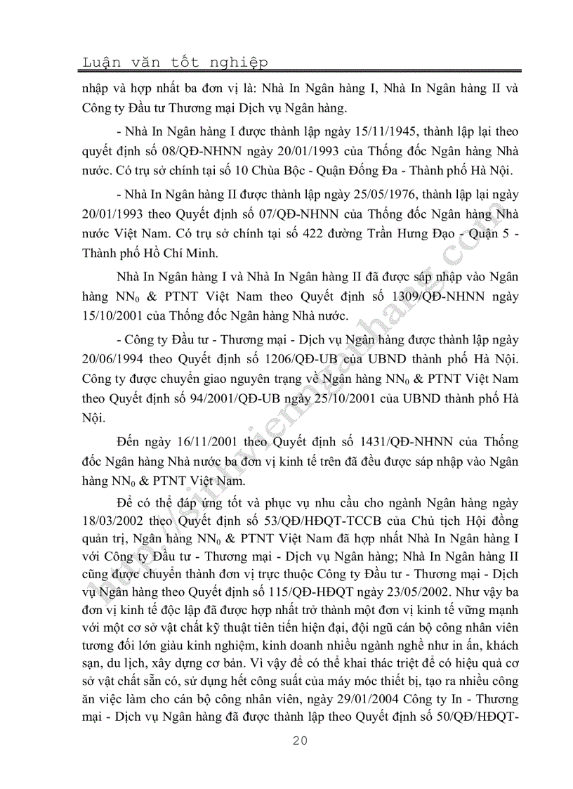 image for page Quản trị và nâng cao hiệu quả sử dụng vốn lưu động tại Công ty In Thương mại Dịch vụ Ngân hàng