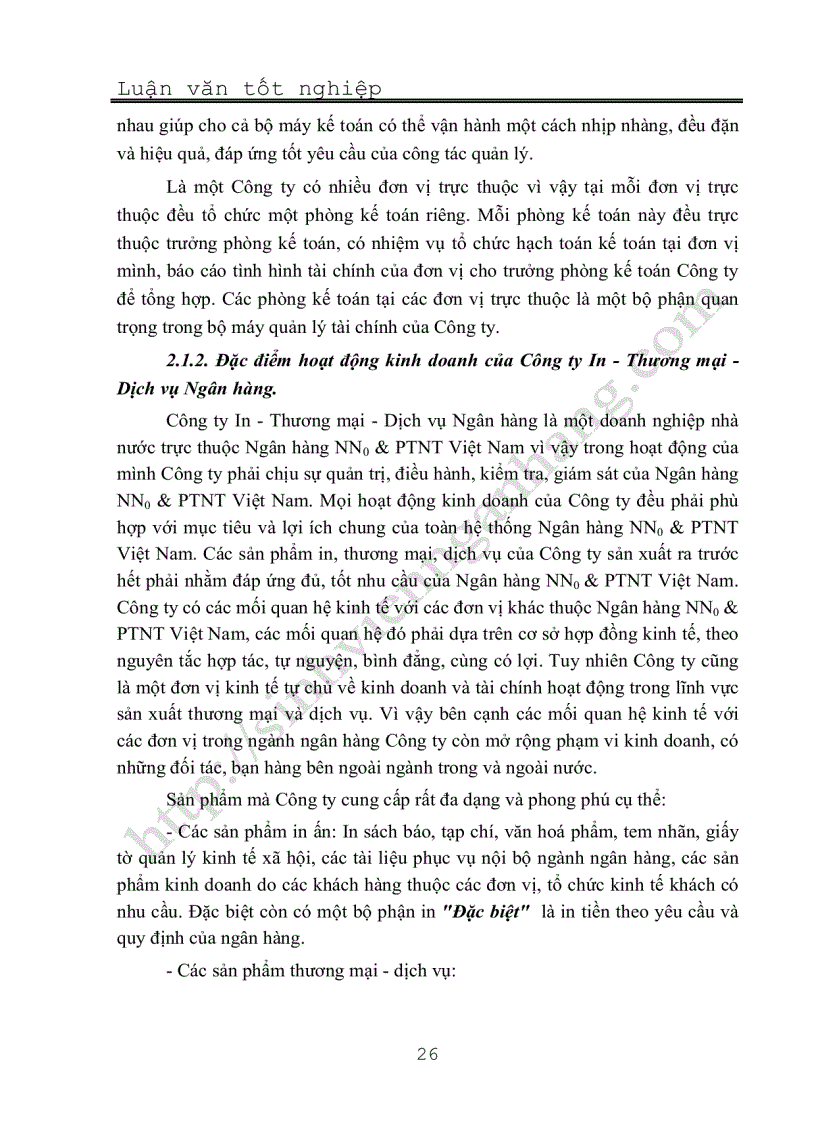 image for page Quản trị và nâng cao hiệu quả sử dụng vốn lưu động tại Công ty In Thương mại Dịch vụ Ngân hàng