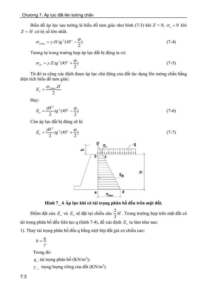 image for page Áp lực đất lên tường chắn